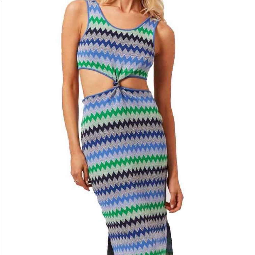 Like new solid & Stripes Bailey dress in ombré zigzag. Size small. Cult Gaia